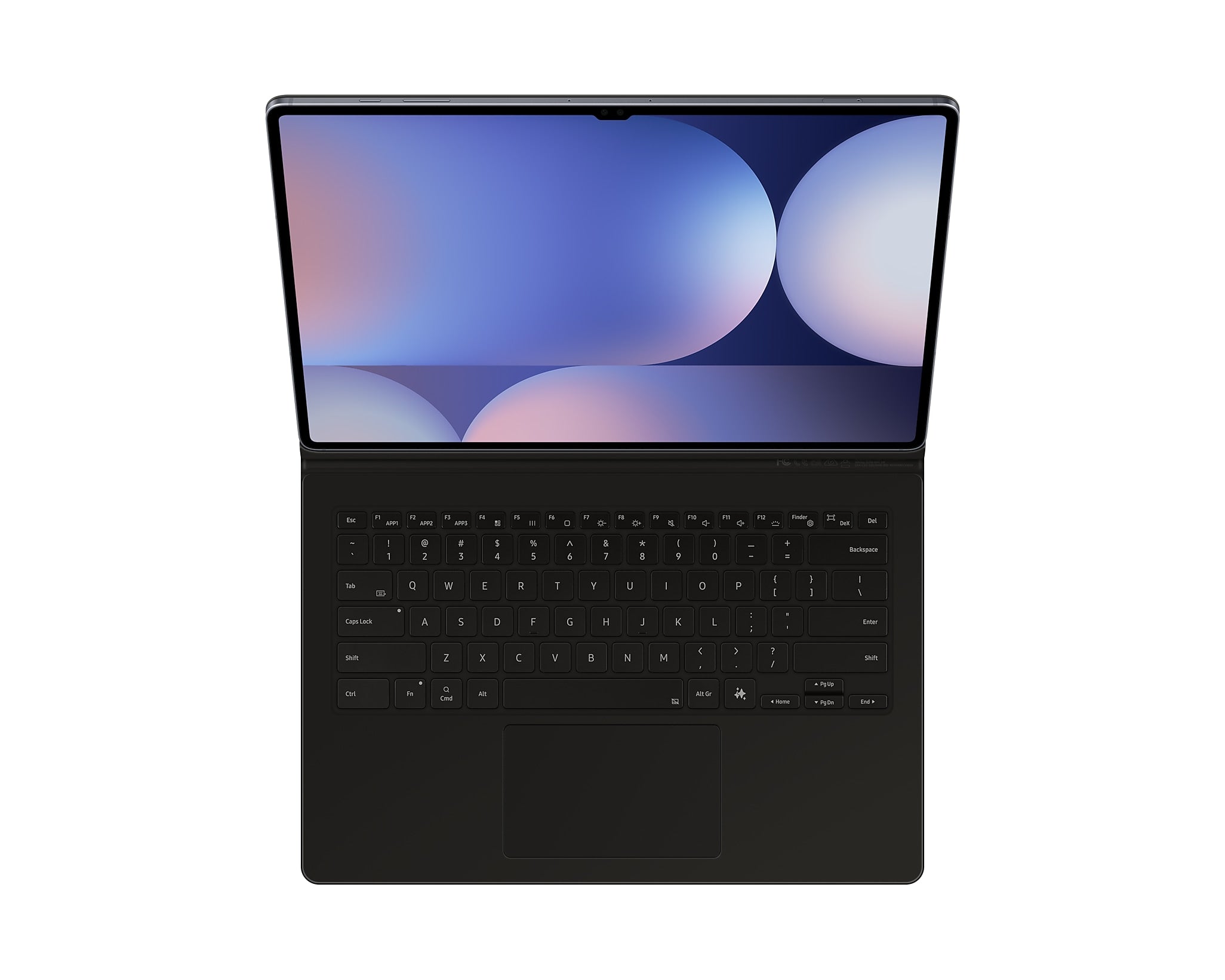 Samsung Galaxy Tab Book Cover Keyboard - AI Key with TouchPad for S9 Ultra, S10 Ultra