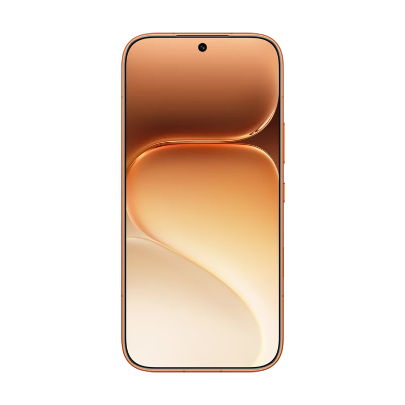 HONOR 600 in Orange front view of the 6.57-inch AMOLED display