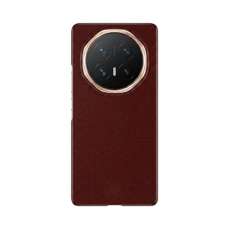 HONOR Magic V6 Aramid Fiber Magnetic Phone Case in Red fitted on the phone