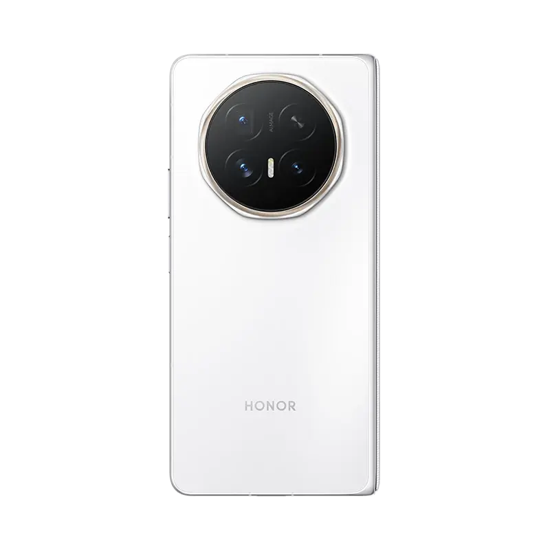 White HONOR Magic V6 back view with the camera module