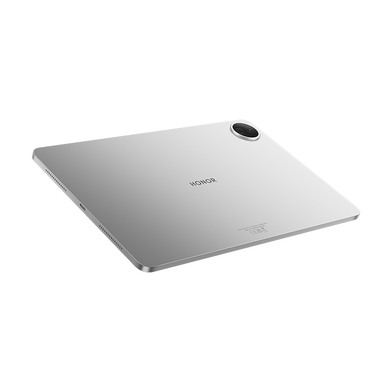 تابلت HONOR Pad 20 باللون Gray بزاوية جانبية تُظهر الظهر المعدني
