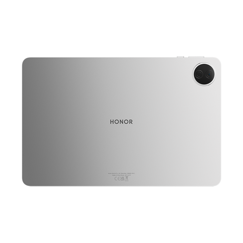 HONOR Pad 20 Paperlike Edition in Gray, back view with metal body and rear camera