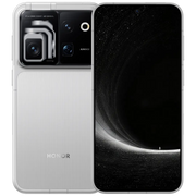 HONOR Robot Phone in Silver seen from the front and the back