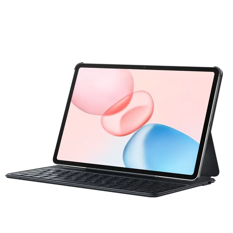 لوحة مفاتيح HONOR الذكية بالبلوتوث باللون Gray مع تابلت مثبّت، منظر جانبي