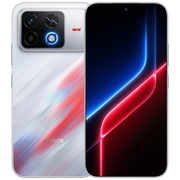 HONOR WIN 2 in Red Blue Buff showing the front screen and the back with the camera and cooling fan island