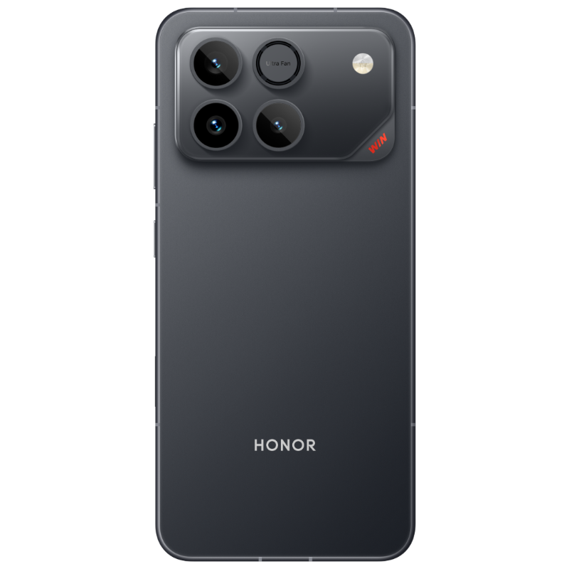 HONOR Win 5G Gaming Phone Black back with the Ultra Fan camera island