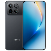 HONOR Win 5G Gaming Phone in Black, angled front and back view