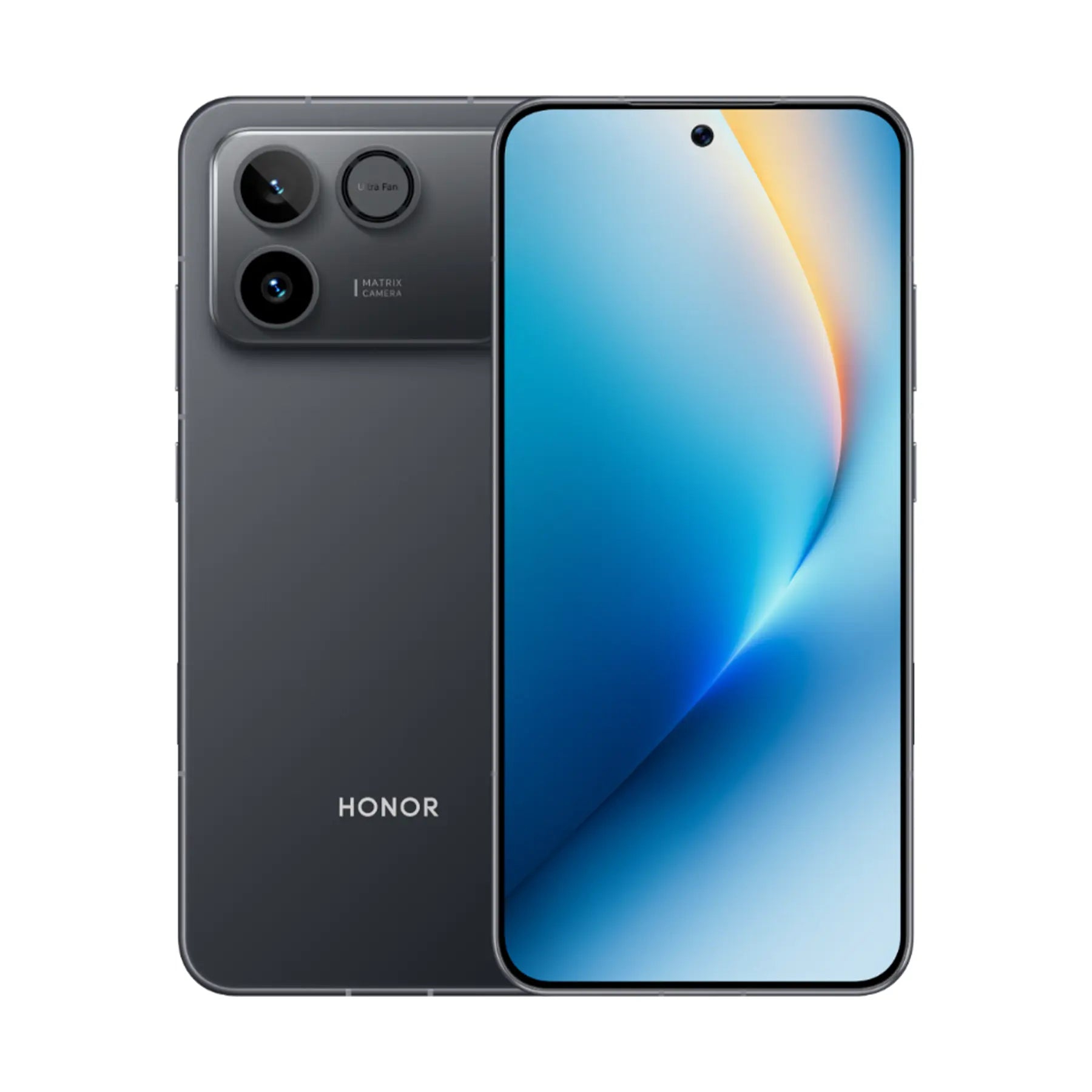 HONOR Win RT 5G in Black, front and back