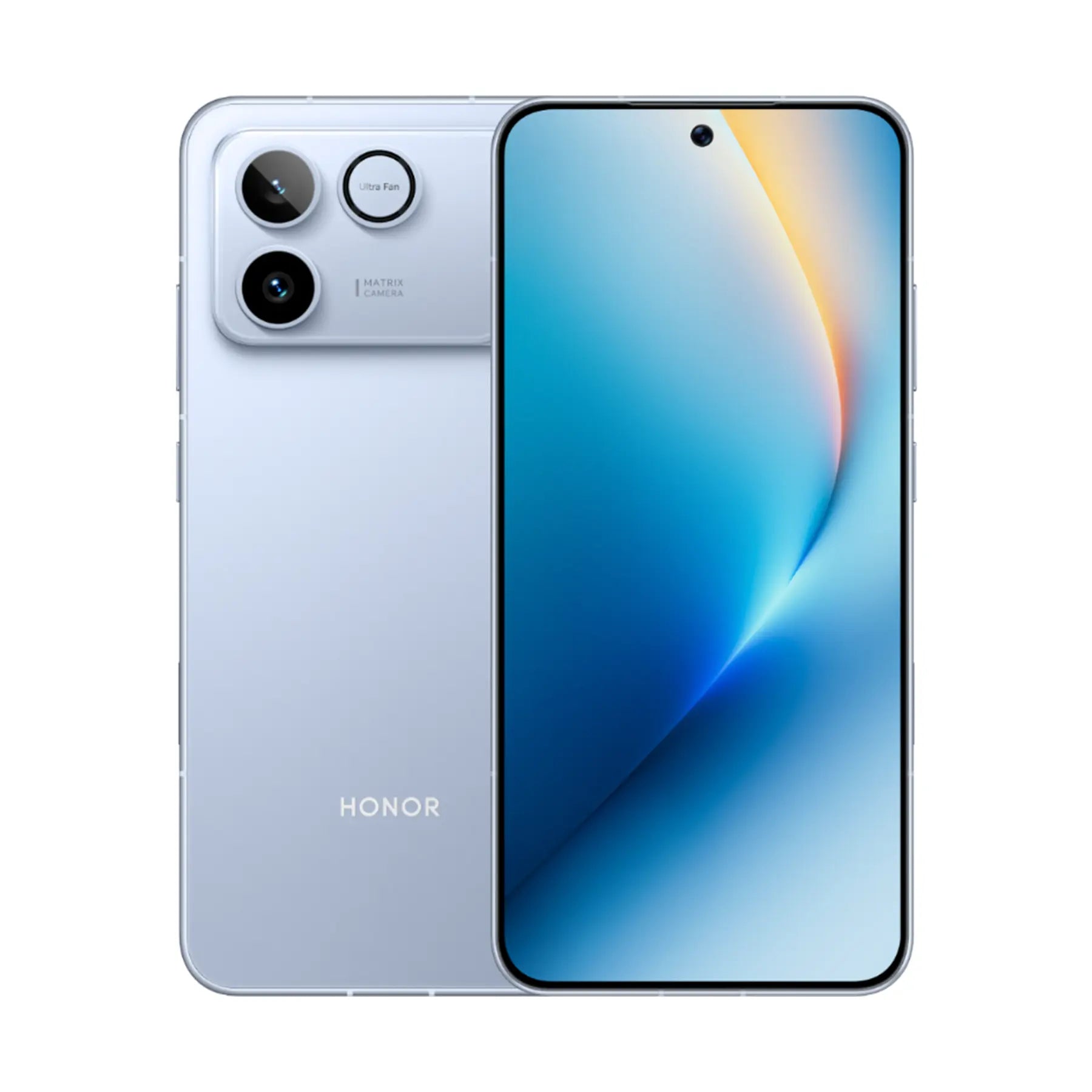 HONOR Win RT 5G in Blue, front and back