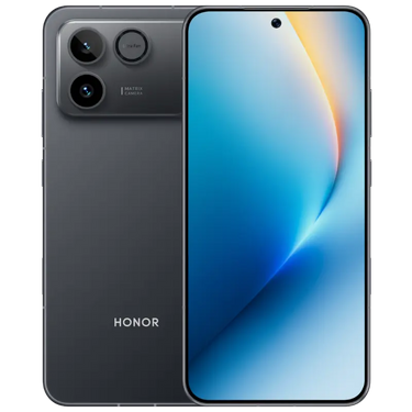 HONOR Win RT 5G Gaming Phone in Black, angled front and back view
