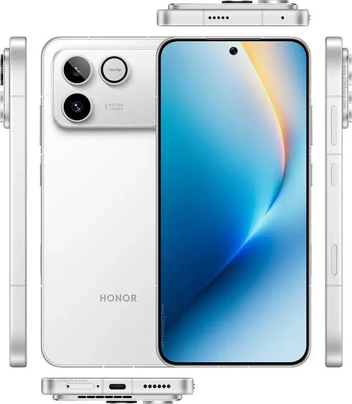 HONOR Win RT 5G White front, back and side edges