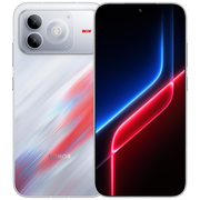 HONOR WIN Turbo 2 in Red Blue Buff showing the front screen and the back with the round camera ring