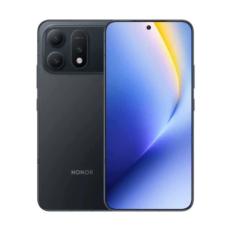 HONOR Win Turbo 5G in Black, front and back