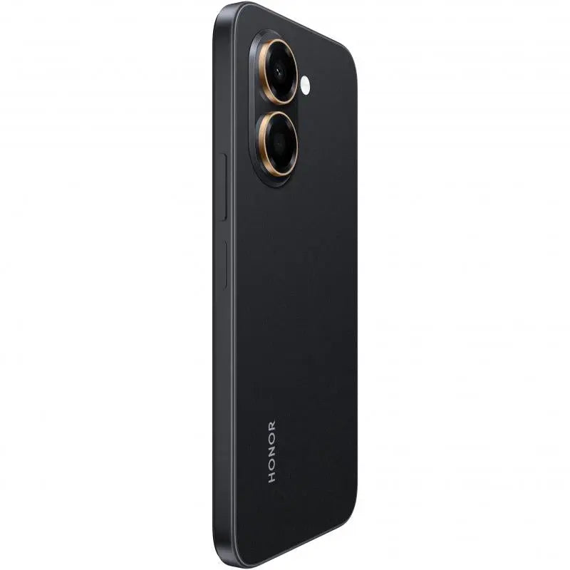 HONOR X7e Dual SIM in Midnight Black, angled rear view