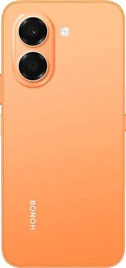 HONOR X7e Dual SIM in Sunrise Orange, back view