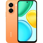 HONOR X7e Dual SIM in Sunrise Orange, front and back