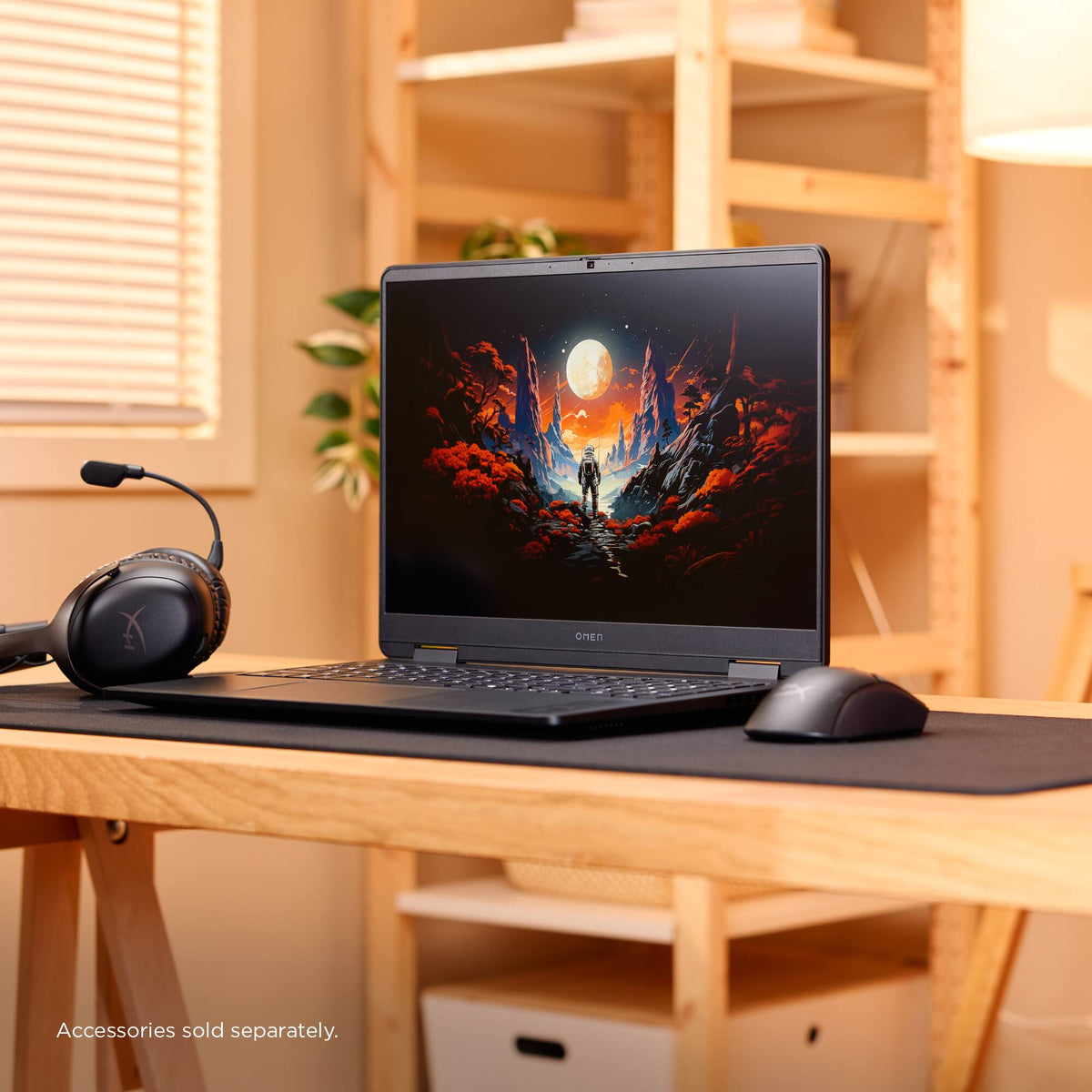 HP OMEN 16-am0073dx gaming laptop on a desk