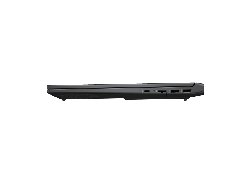 Side profile of the HP Victus 15-fa2352TX showing the USB-C, Ethernet, USB-A and HDMI ports