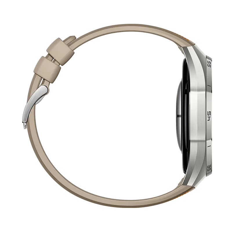 HUAWEI WATCH GT 6 Pro Brown with brown composite woven strap, opposite side view