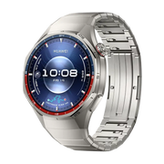HUAWEI WATCH GT 6 Pro Titanium with titanium strap, angled front view