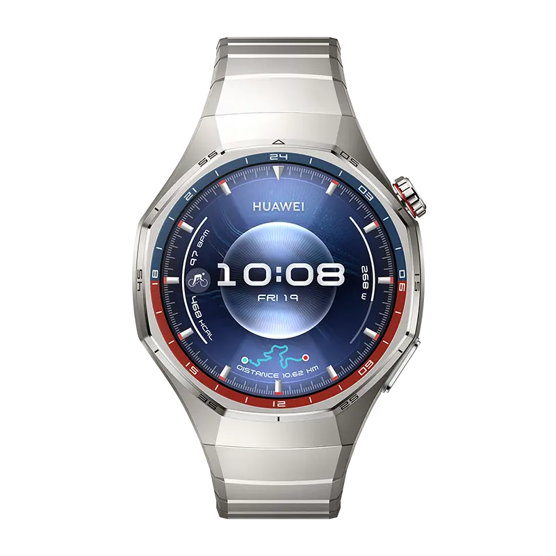 HUAWEI WATCH GT 6 Pro Titanium with titanium strap, front view