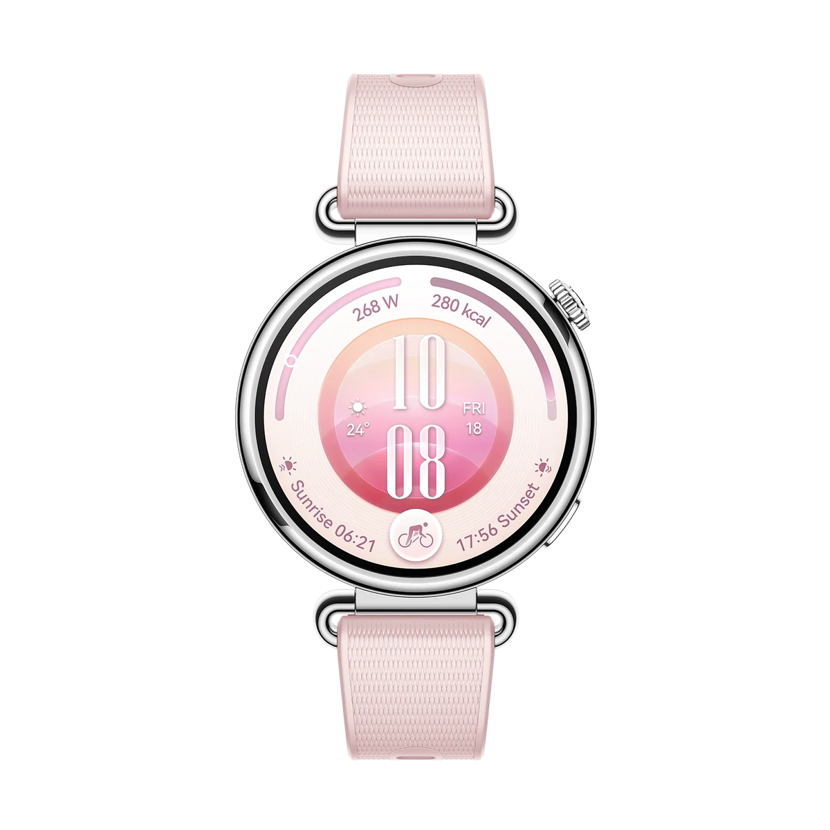 HUAWEI WATCH GT 7 41mm in Pink, back with the sensor array