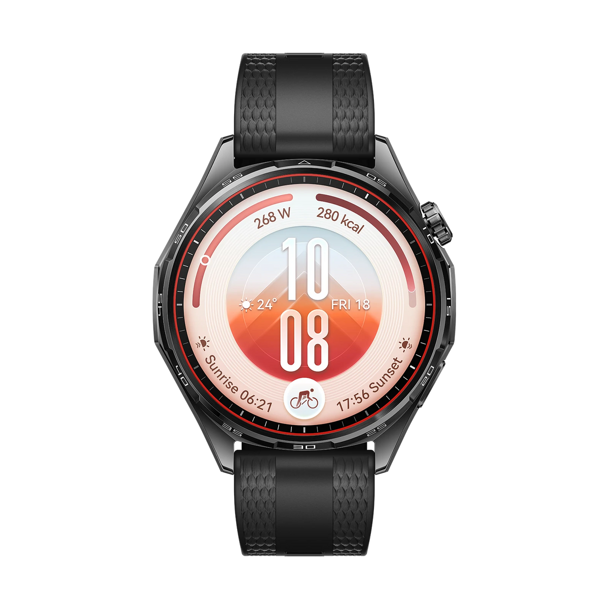 HUAWEI WATCH GT 7 46mm in Black, back with the sensor array