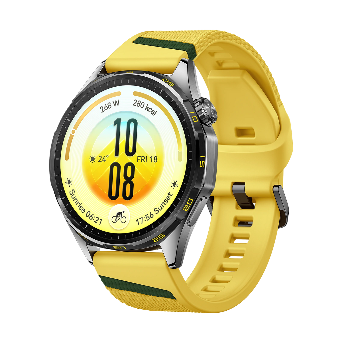 HUAWEI WATCH GT 7 46mm in Yellow, angled front view