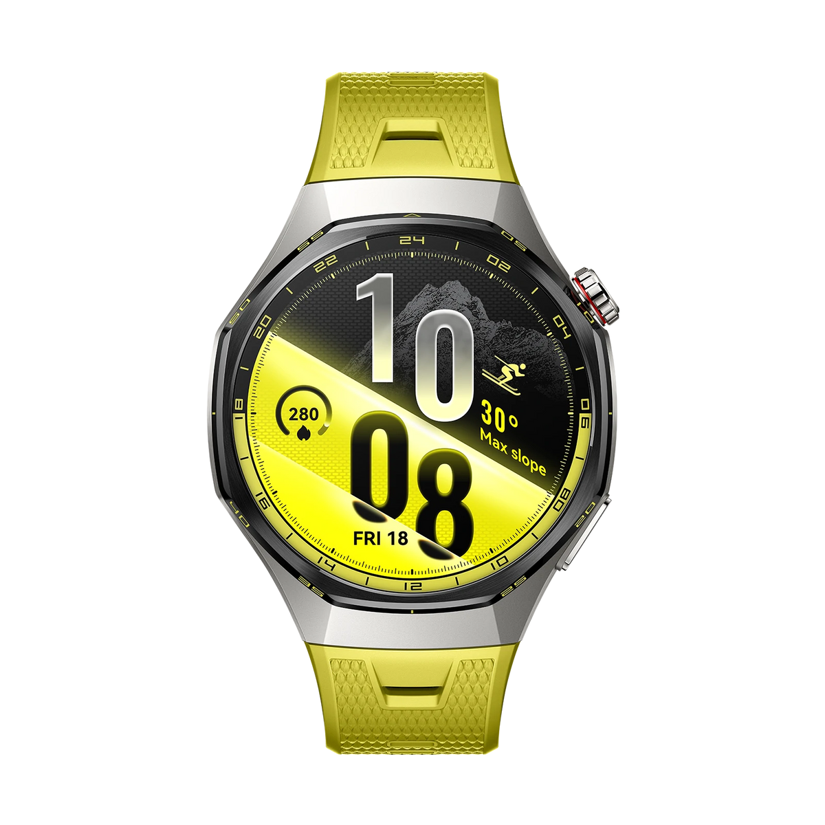 HUAWEI WATCH GT 7 Pro in Yellow, back with the sensor array