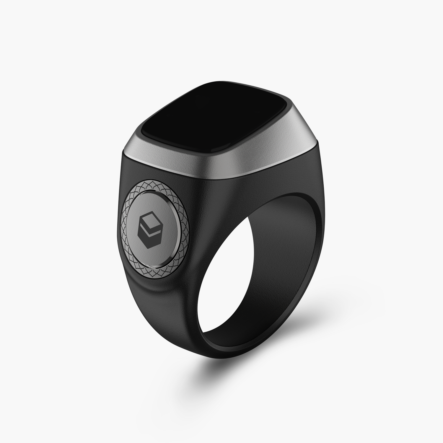 iQibla Zikr Lite Smart Ring - iQibla Zikr Lite Smart Ring - 18mm / Black Gray Ennap.com