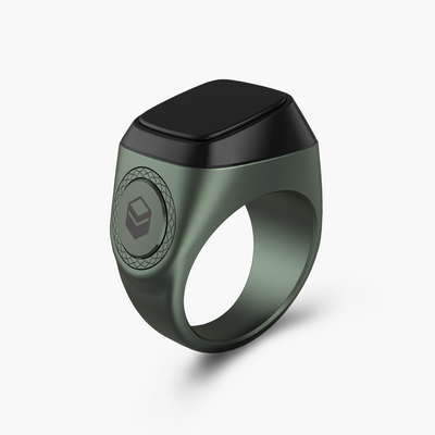 iQibla Zikr M02 Smart Ring - iQibla Zikr M02 Smart Ring - 18mm / Dark Green Ennap.com