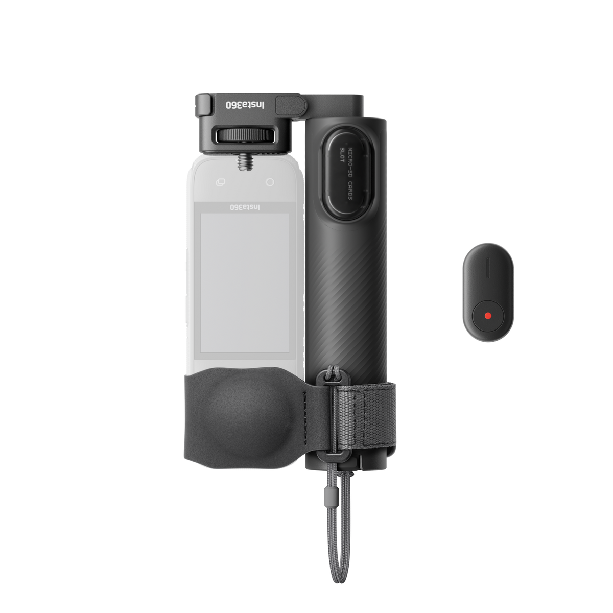 نسخة Remote Kit من عصا سيلفي Insta360 Foldable 2-in-1 مطوية مع الكاميرا وريموت Mini Remote