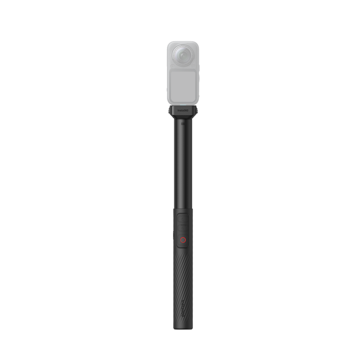 Insta360 X6 Power Selfie Stick shown with the Insta360 X6 mounted