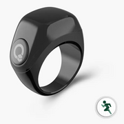 iQibla Zikr Jood smart tasbih ring in Black