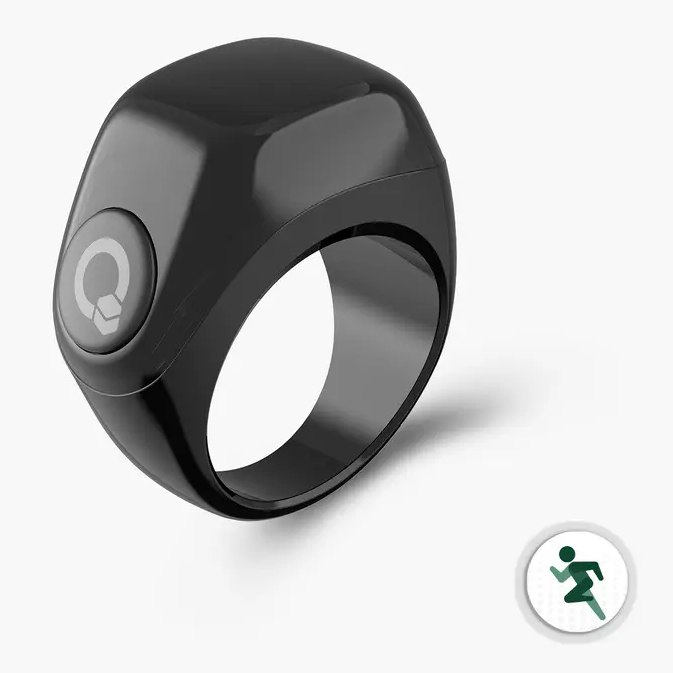 iQibla Zikr Jood smart tasbih ring in Black