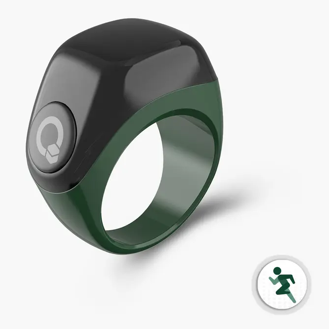 iQibla Zikr Jood smart tasbih ring in Green