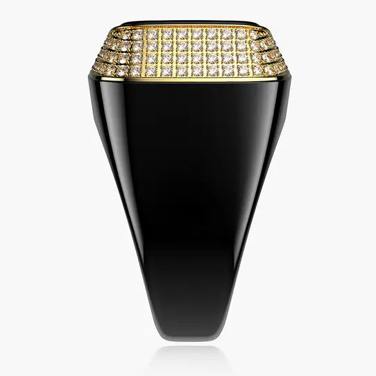 Back view of the iQibla Zikr M02 Premium in Black Gold