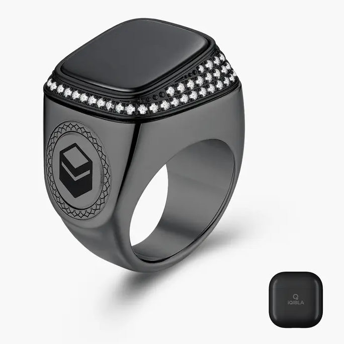 iQibla Zikr M02 Premium smart tasbih ring in Graphite