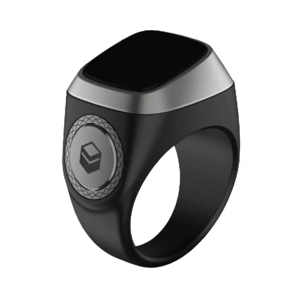 خاتم تسبيح ذكي iQibla Zikr M02 باللون Black Gray