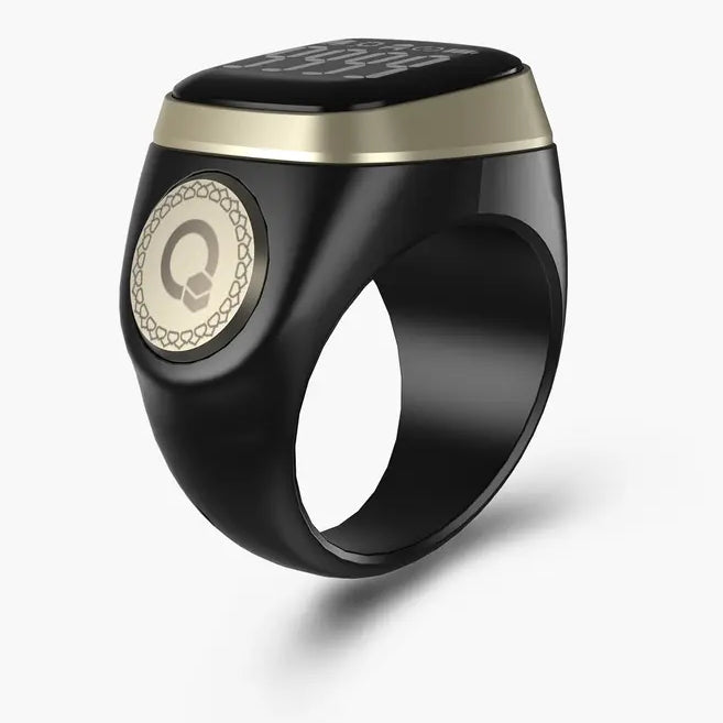 iQibla Zikr Noor 2 smart tasbih ring in Black