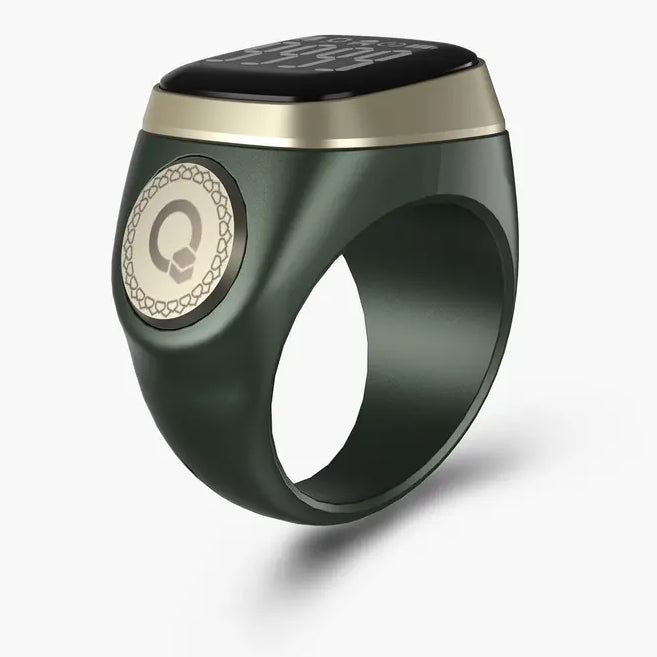 iQibla Zikr Noor 2 smart tasbih ring in Green