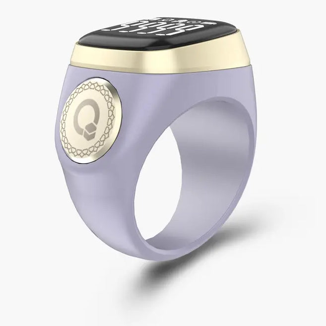 iQibla Zikr Noor 2 smart tasbih ring in Violet