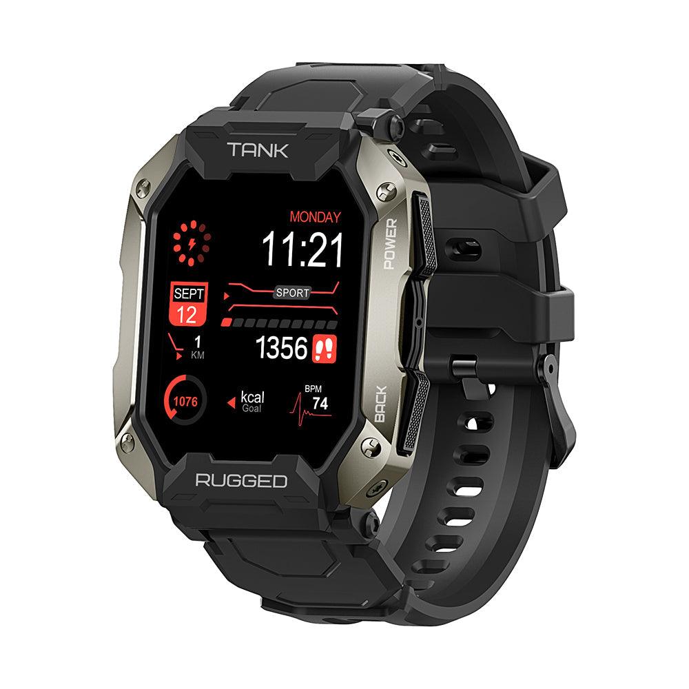 KOSPET Tank M1 Pro Rugged and Bluetooth Call Smartwatch-Color: Black---Ennap.com