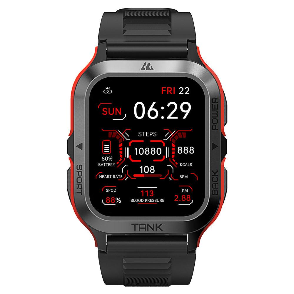 KOSPET Tank M2 Rugged Samrtwatch-Color: Red---Ennap.com