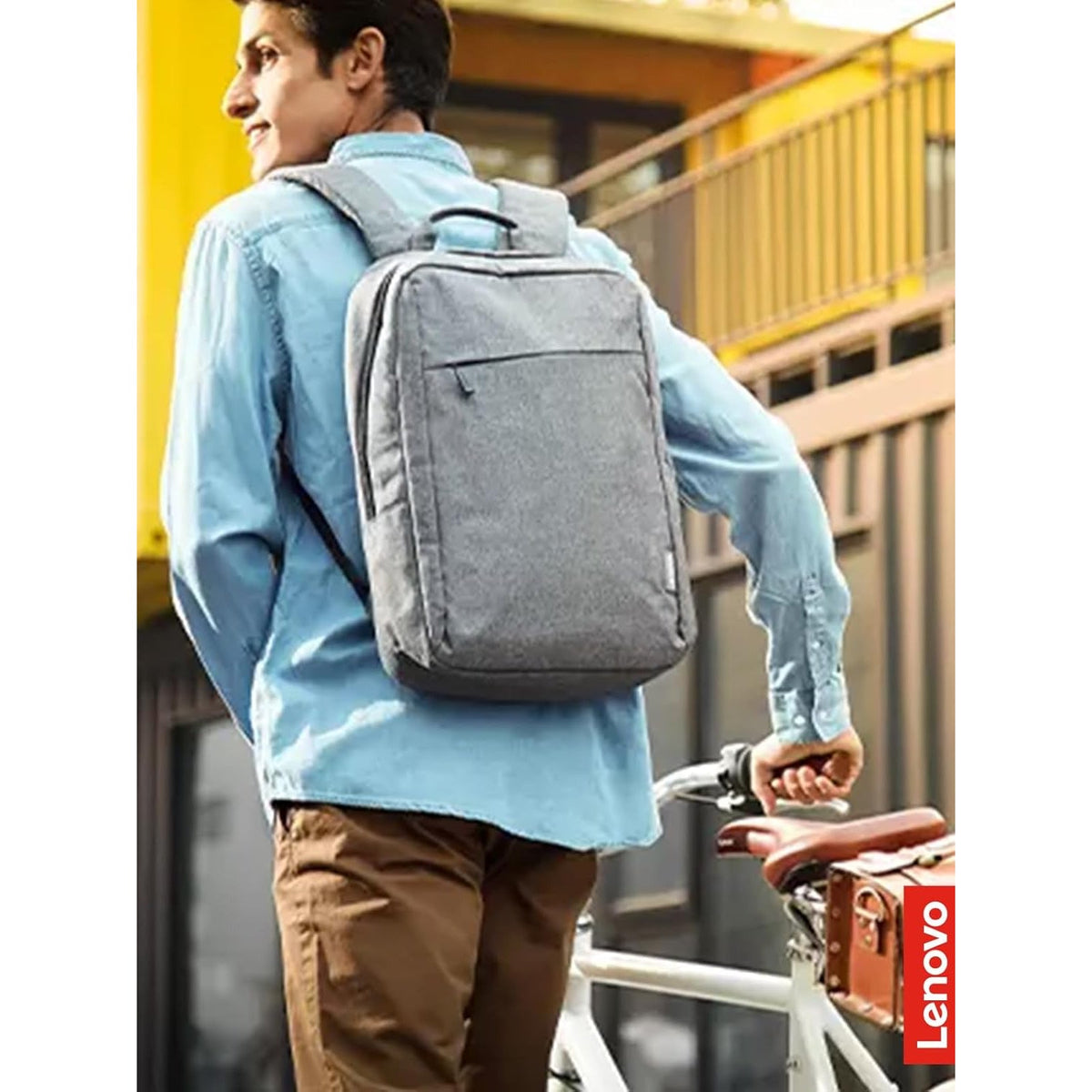 شنطة ظهر لينوفو B210 بلون Gray محمولة على الظهر
