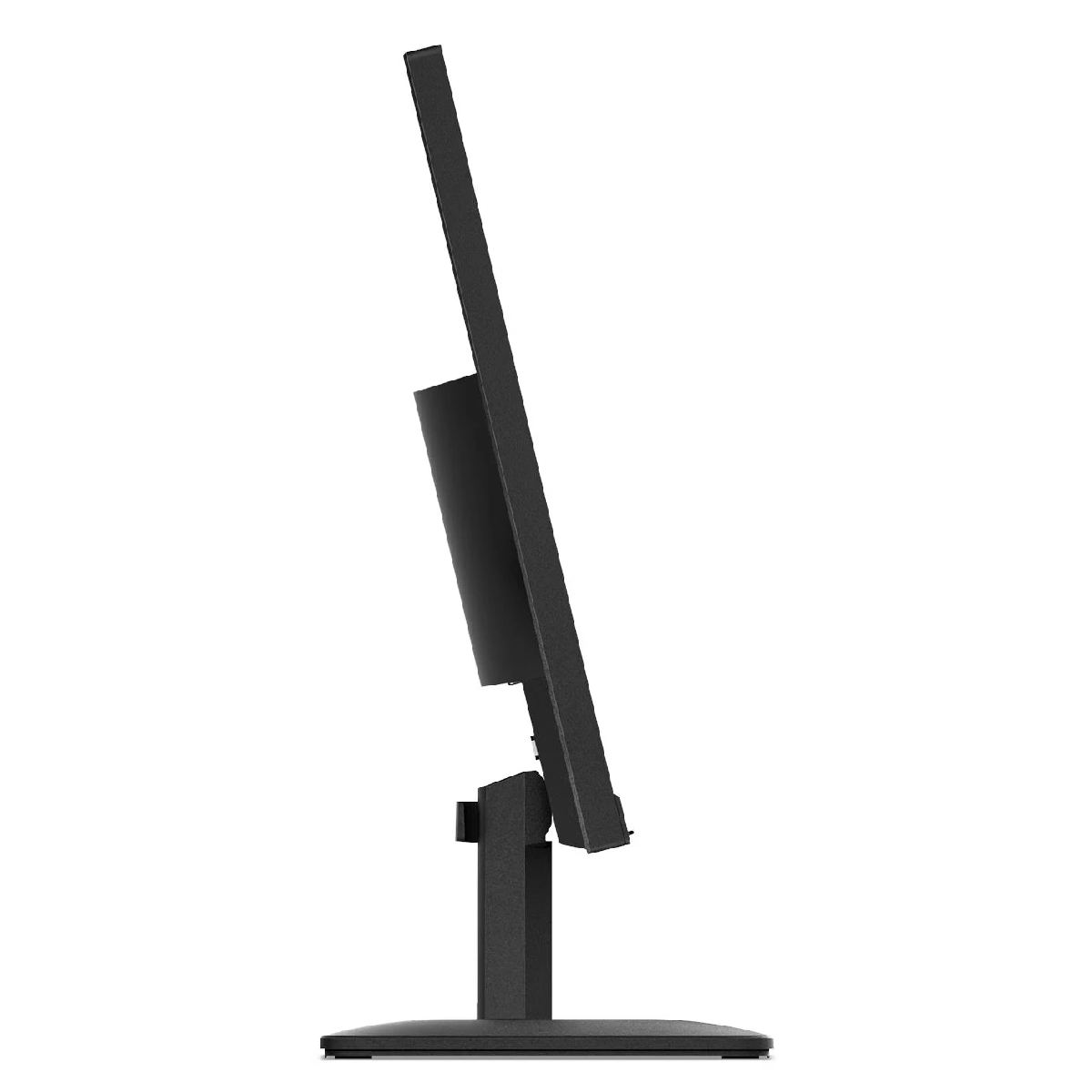 Lenovo L24-4e monitor side view showing the tilting stand
