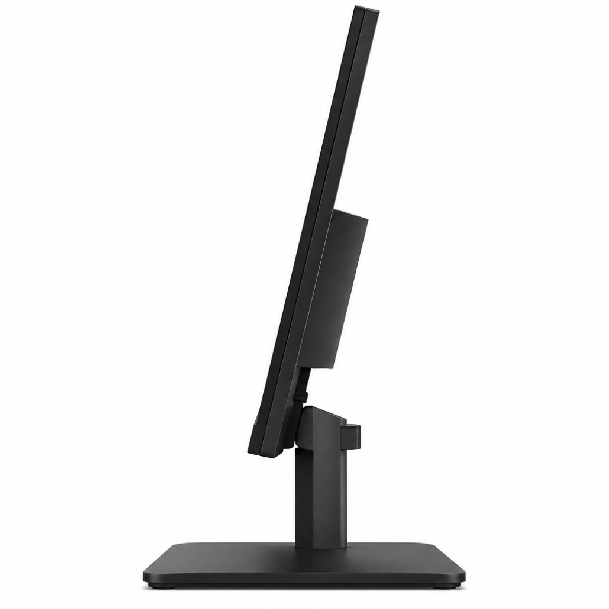 Lenovo L27-4e monitor side view showing the tilting stand