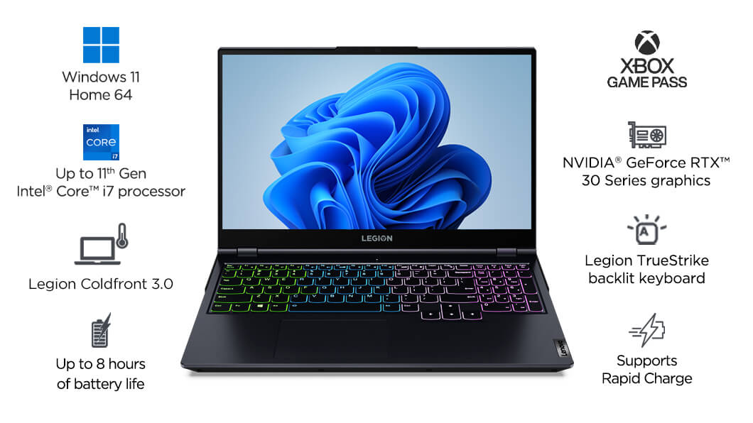 لابتوب جيمنج Lenovo Legion 5 Gen 6 مقاس 15.6 بوصة