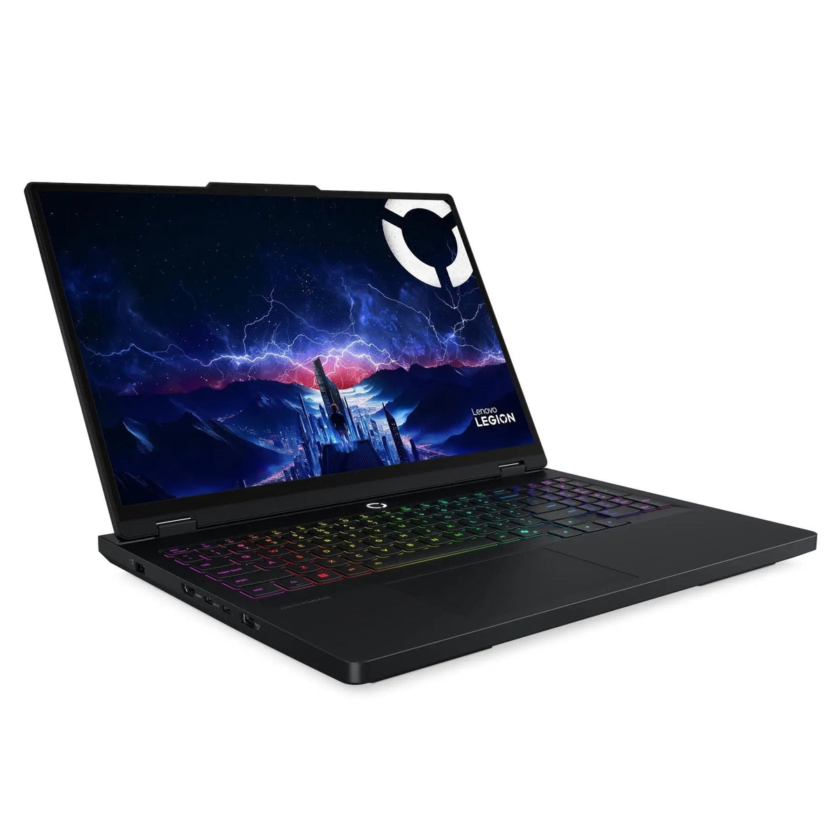 لابتوب Lenovo Legion Pro 5 16IRX10 مفتوح بزاوية من الأمام يسارًا
