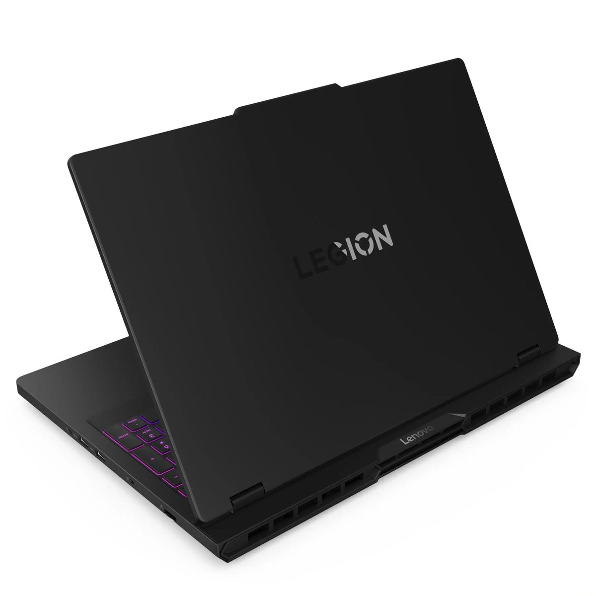 لابتوب Lenovo Legion Pro 5 16IRX10 من الخلف يمينًا وتظهر فتحات التبريد